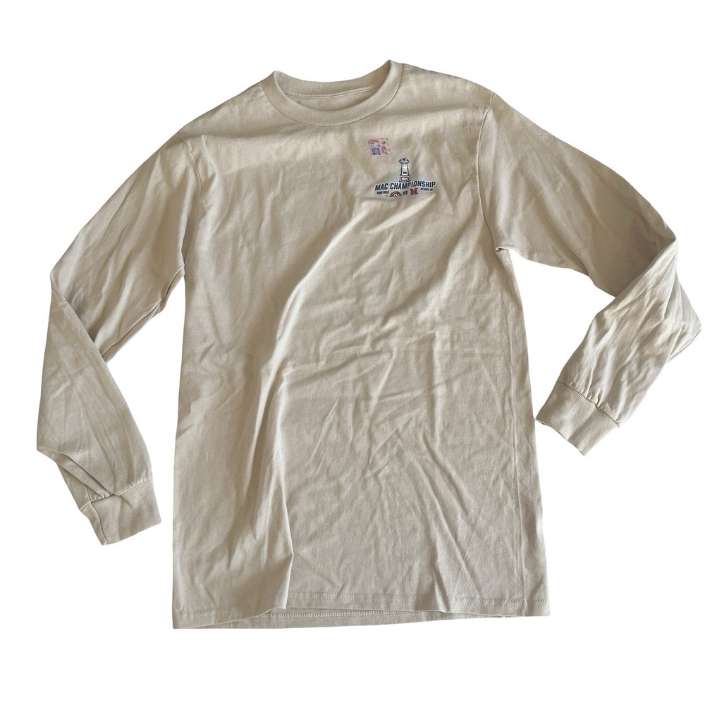NWOT‎ J2 Size S Long Sleeve T-Shirt MAC Championship Ford Field WMU Miami 2025